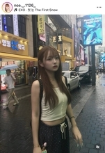 辻希美の長女・希空、韓国では「ずっと雨降ってた」ヘソ出しノースリのショットに両親からも「いいね！」