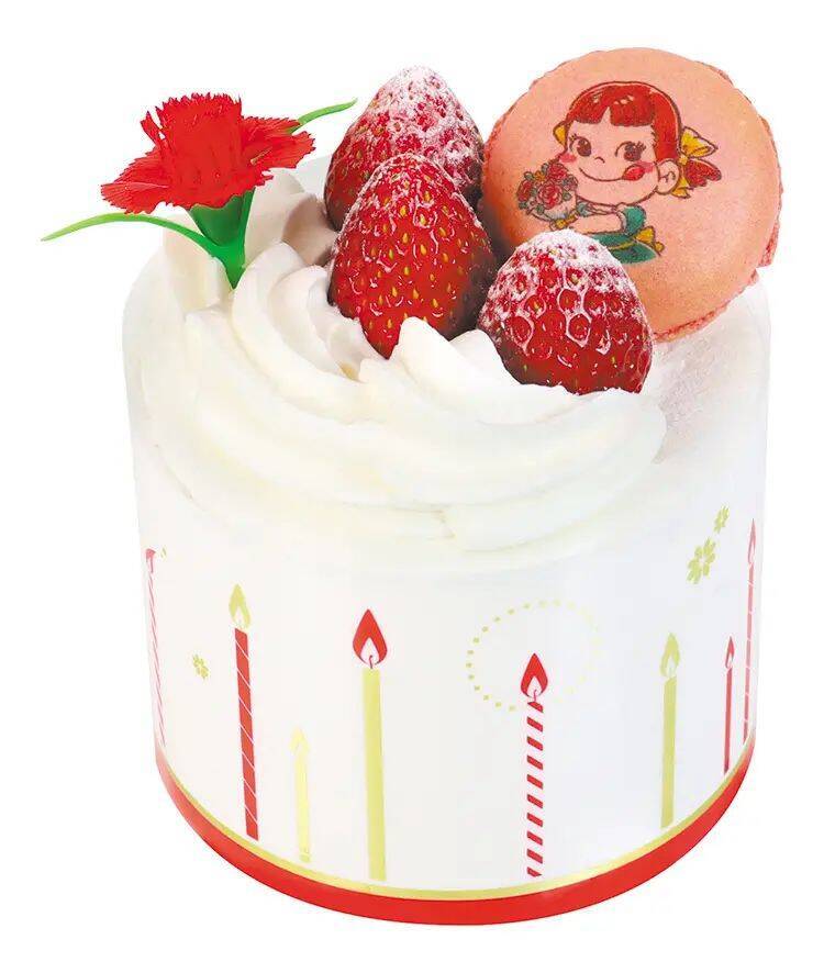 不二家“母のバースデイ”苺ロールケーキ・ショートケーキ発売、ペコちゃんマカロンやカーネーション付き、母の日限定「苺たっぷりショートケーキ」「フラワーケーキ」も