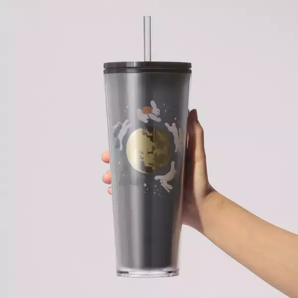 「スタバ「秋限定グッズ」中秋の名月・ウサギをモチーフに　タンブラーやステンレスボトルなど発売」の画像