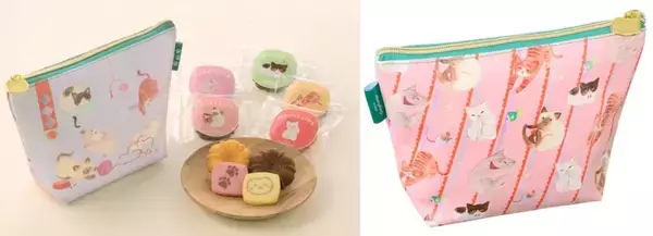 「「小ねこ」「小犬」焼菓子が新デザインで登場、缶入りやポーチ付きも【銀座コージーコーナー】」の画像