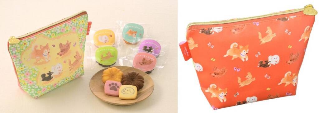 「小ねこ」「小犬」焼菓子が新デザインで登場、缶入りやポーチ付きも【銀座コージーコーナー】