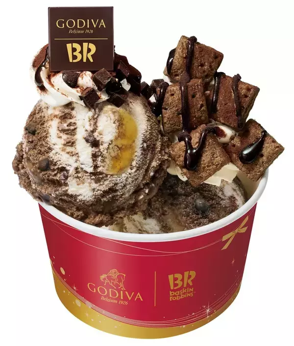 「【サーティワン】ゴディバ監修のアイスやサンデーを発売、チョコレートづくしな限定商品」の画像