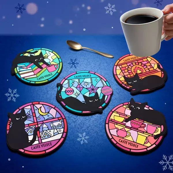 「【カフェ･ベローチェ】オリジナル黒ねこグッズをプレゼント「黒ねこ冬の満喫キャンペーン」/ 12月18日から」の画像