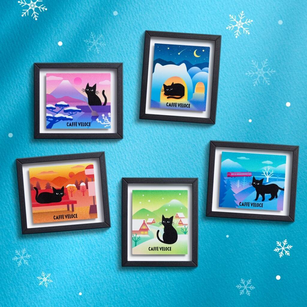 【カフェ･ベローチェ】オリジナル黒ねこグッズをプレゼント「黒ねこ冬の満喫キャンペーン」/ 12月18日から