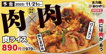 【10万食限定】肉に肉をかけた「肉ライス」かつやに新登場