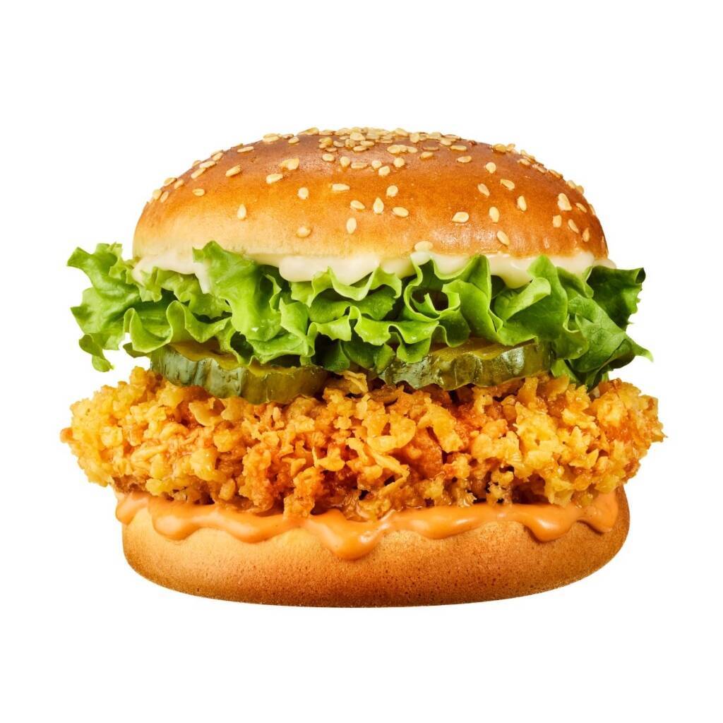 チキンが主役の「390円」バーガー登場、“今だけ”ドリンク付きで「500円」　人気店が新商品販売