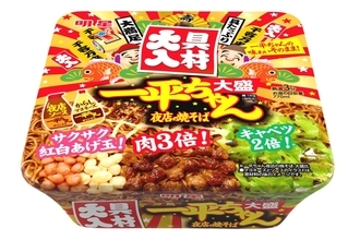 具材増量!『明星 一平ちゃん夜店の焼そば 大盛 具材大入』新登場/ 12月29日から全国発売【明星食品】