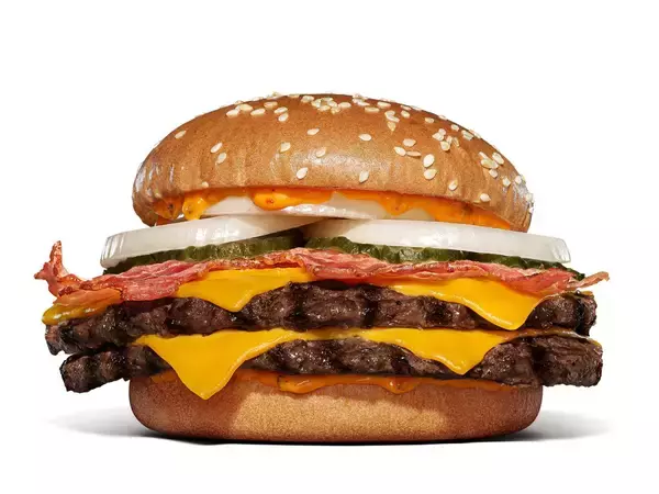 【バーガーキング】にんにくガツン！2枚肉×ベーコン、ハッシュ2枚の“ギルティ”バーガー2種登場 / 濃厚チーズナゲットも復活