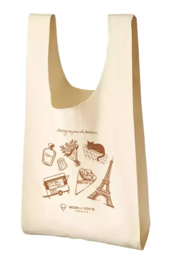 「【MOMI&TOY’Sの福袋】クレープチケットのほか、マルシェバッグや文房具など、初のオリジナルグッズがセットに【全3種】」の画像
