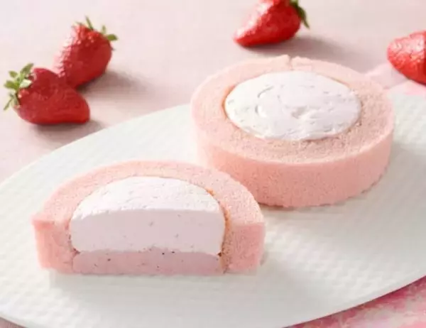 「【ローソン】いちごスイーツ19品発売! 「ストロベリーマニア」との初コラボ商品/プレミアムロールケーキや冷やしクリームパンもいちご仕立てに」の画像