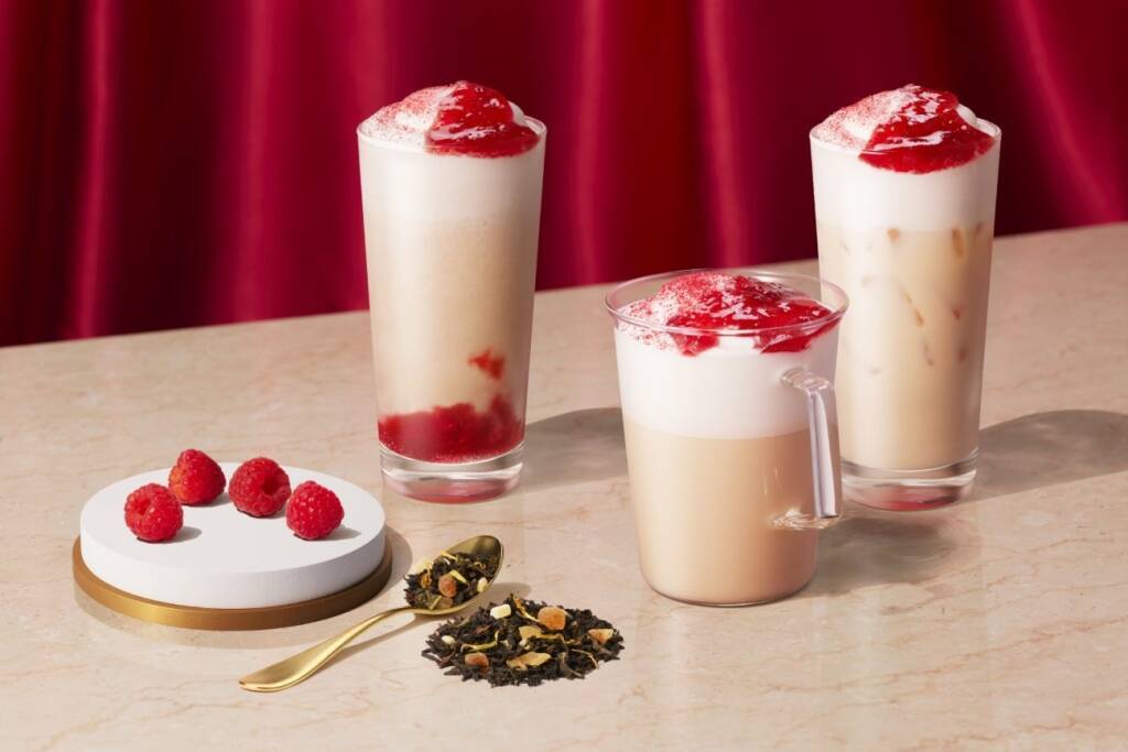 【スタバ】ラズベリー×お茶のフラペチーノとラテを発売、全国24店舗の「スターバックス ティー&カフェ」限定
