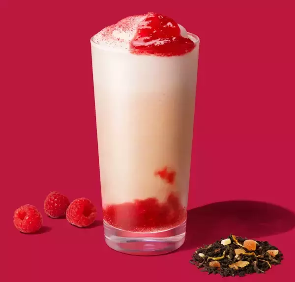 「【スタバ】ラズベリー×お茶のフラペチーノとラテを発売、全国24店舗の「スターバックス ティー&カフェ」限定」の画像