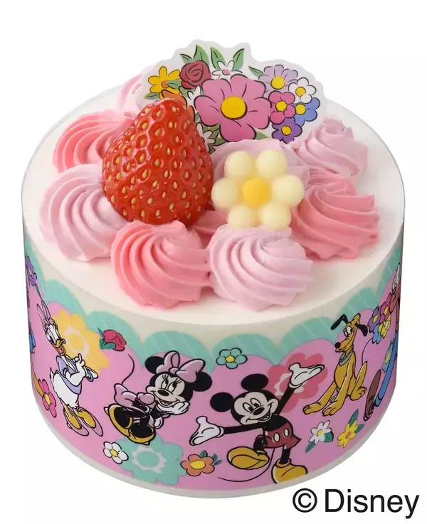 【銀座コージーコーナー×ディズニー】お花見をイメージしたプチケーキセット&クリームで花束をデザインしたプチデコレーションケーキ発売
