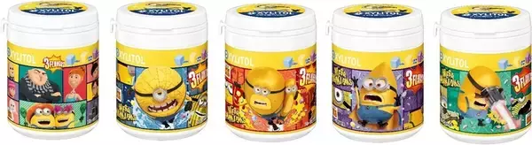 「ロッテ「ミニオン」キシリトールガム・モナ王限定パッケージ発売、抽選で映画チケット･フードタオル当たる/映画「怪盗グルーのミニオン超変身」公開キャンペーン」の画像