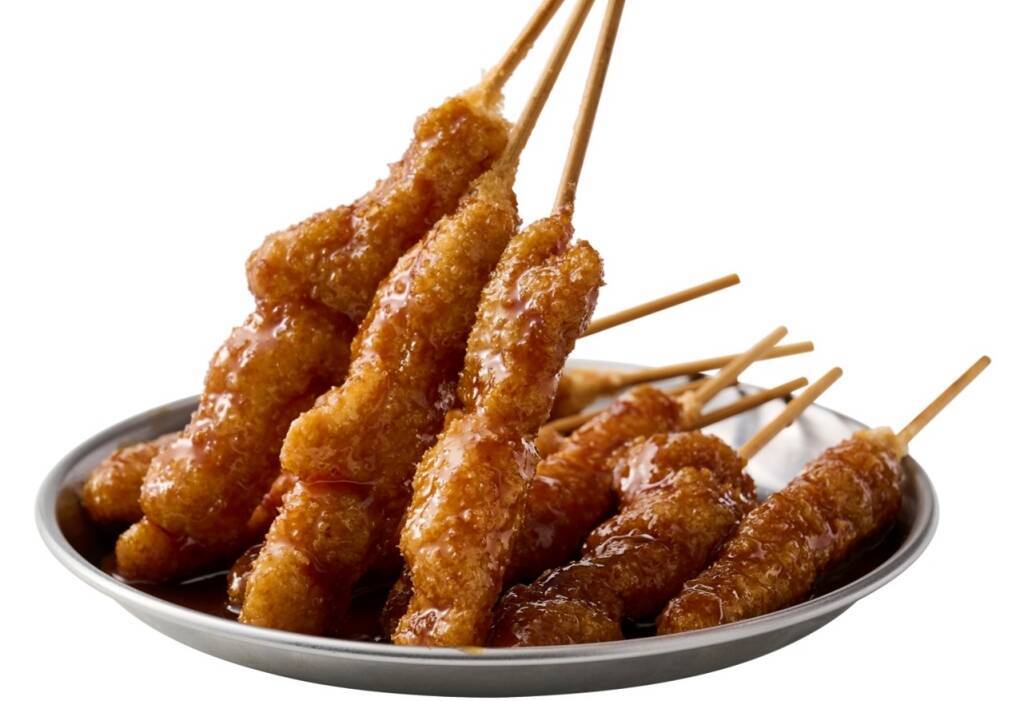 【1本55円】串カツ田中、新メニュー こってり濃厚「無限土手みそホルモン串」 さっぱり爽快「無限柚子ぽん酢ホルモン串」発売