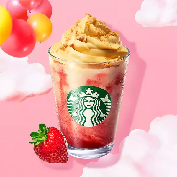 【スタバ】いちごづくしの3商品登場　新作はストロベリーシュークリーム風フラペチーノ