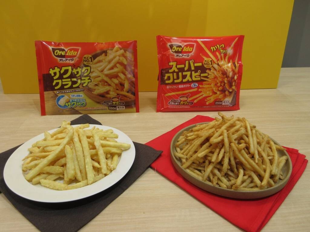 【ハインツ日本】食感とギルティ感で市場性のある“衣系ポテト”を拡充、冷凍ポテト「オレアイダ」ブランドに「サクサククランチ」投入