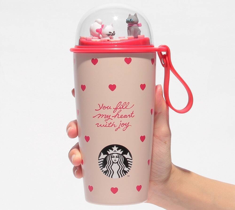 【スタバ】犬猫デザインやチョコモチーフのボトル・マグが勢ぞろい、バレンタイングッズ2026