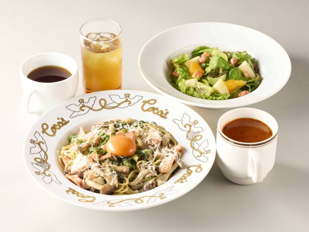 【ココス】トリュフ香る秋のパスタをお月見風に、「今月のグルメ～9月～」開催