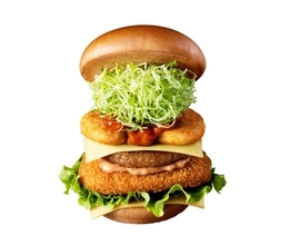 モスバーガー、タンパク質32g「新きんにくにくバーガー」と3種の肉を使った「にくにくにくバーガー」2月9日･2月29日で終売