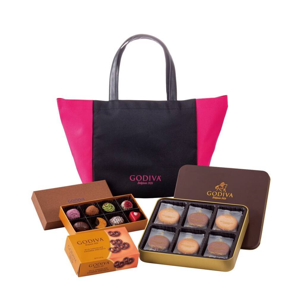 ゴディバ福袋「ニューイヤー ハッピーバッグ 2023」内容公開、ロゴ入りバッグにチョコレート・クッキーなど詰め合わせ