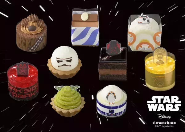 『スター･ウォーズ』の世界観を表現したスイーツが登場!「グローグー」をデザインしたチョコケーキなど【銀座コージーコーナー】