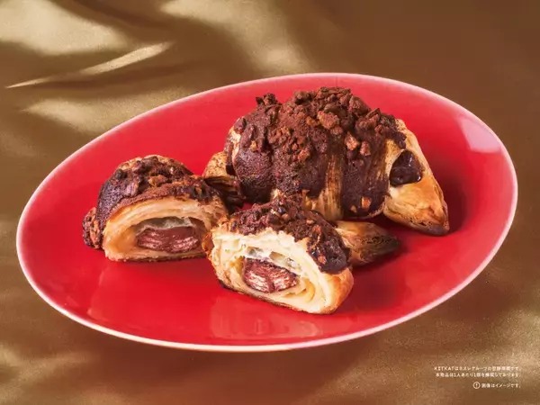 【サンマルク×キットカット】キットカット入りのプレミアムチョコクロやホットチョコなど、“サクッサク食感”を生かした4品を期間限定で発売