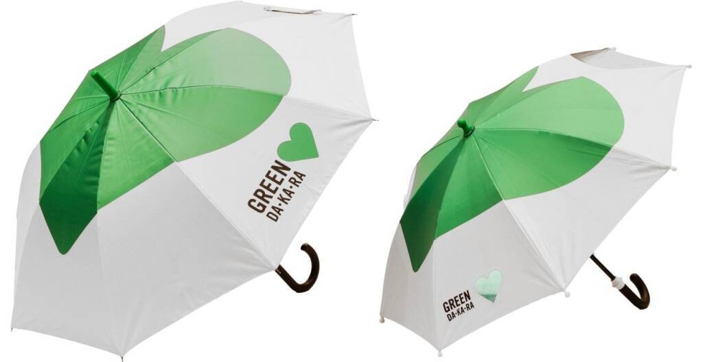 サントリー「GREEN DA・KA・RA」、水分補給+日傘で“耐える夏”から“楽しむ夏”へ　全国6カ所のレジャー施設で親子日傘を無料レンタル