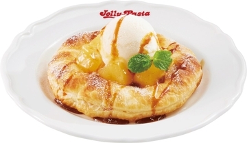 ジョリーパスタ「リンゴのドルチェフェア」開催、注文ごとに店内で焼き上げるアップルパイや贅沢パフェなど3品