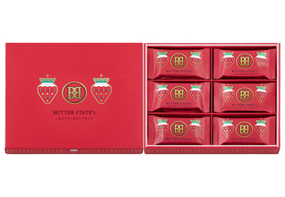 バター×苺の春限定サンド発売、2種のホイップショコラをさくさく食感のバターサブレでサンド【バターステイツ by銀のぶどう】