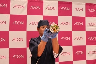 【イオン恵方巻2026】「はみ出す太巻」「26品目のごくぶと巻」などを提案、1万円超えの恵方巻も