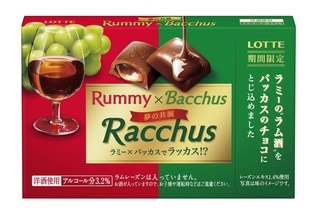 【ロッテ】ラミー×バッカス史上初のコラボ「ラッカス」、発売60周年の人気洋酒チョコが1つの味に