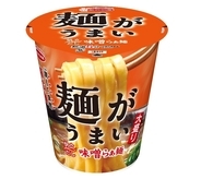エースコック「麺がうまい」シリーズ第2弾、「味噌らぁ麺」発売　“幅広麺”に帆立だしをきかせたスープ
