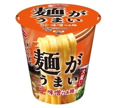 エースコック「麺がうまい」シリーズ第2弾、「味噌らぁ麺」発売　“幅広麺”に帆立だしをきかせたスープ