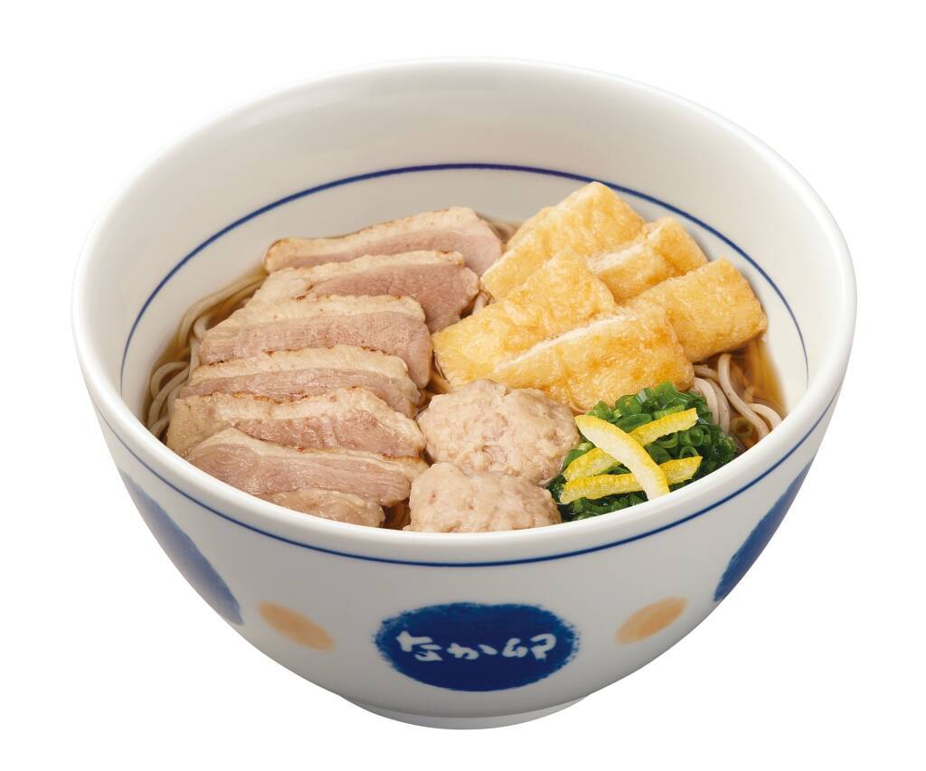 なか卯2023年年越し「鴨そば」発売、むね肉･もも肉･つくねの3種鴨トッピング、鴨うどん･月見そば･きつねそばも同時販売