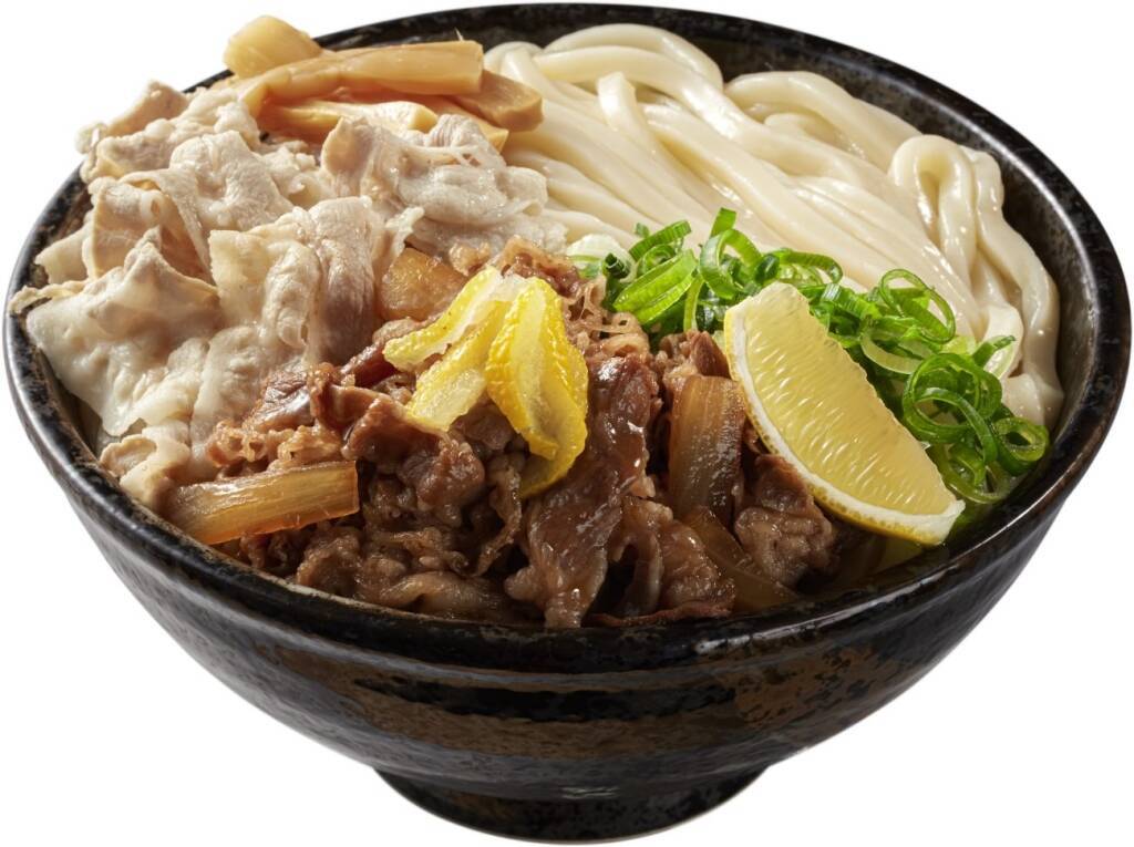 【はなまるうどん】濃厚「魚介豚骨」･さっぱり「ゆず牛肉」･痺れる「辛魚豚骨」3種のつけ麺発売 / 麺約1キロ「メガつけ麺」も登場
