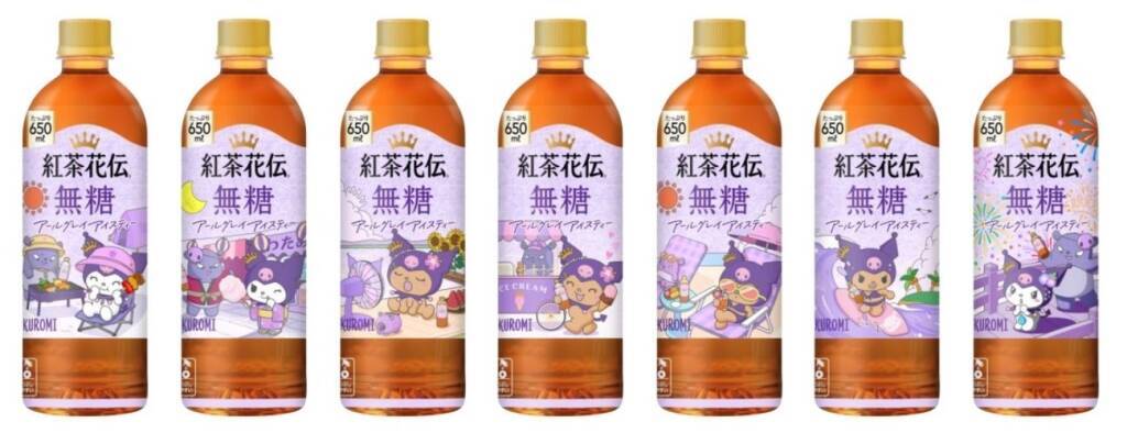 「紅茶花伝」に「日焼けしたクロミ」登場　はぴだんぶいも、限定ボトル全30種類/コカ・コーラシステム