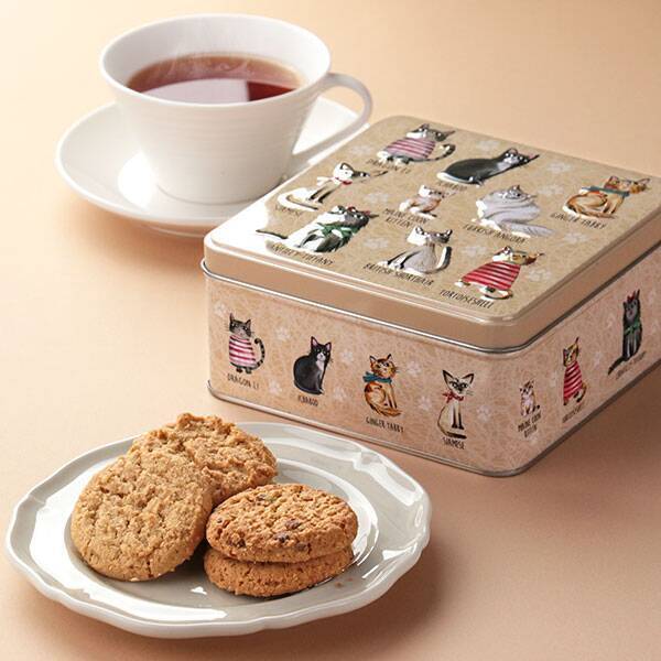 カルディ「ネコミニ缶」発売、ネコ組飴･ストロベリー風味キャンディ入り、「グランマワイルズ ビスケットアソート」も/猫の日2024