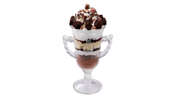 「びっくりドンキー、400gのガリバーバーグや高さ25センチの巨大グラス入りサラダ、高さ30cmの「ガリバーショコラパフェ」など/『今年もガリバー!』フェア開催」の画像