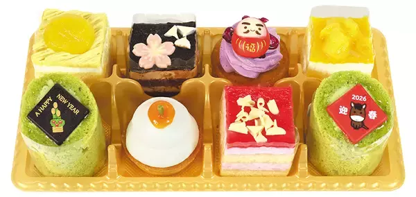 「スイーツおせちやプチケーキアソートの予約開始/発売75周年のミルキーをモチーフにしたお菓子缶も【不二家洋菓子店】」の画像