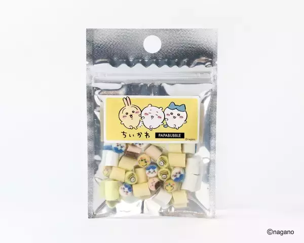 パパブブレがちいかわと初コラボ!キャラクターの表情を飴の断面で表現!
