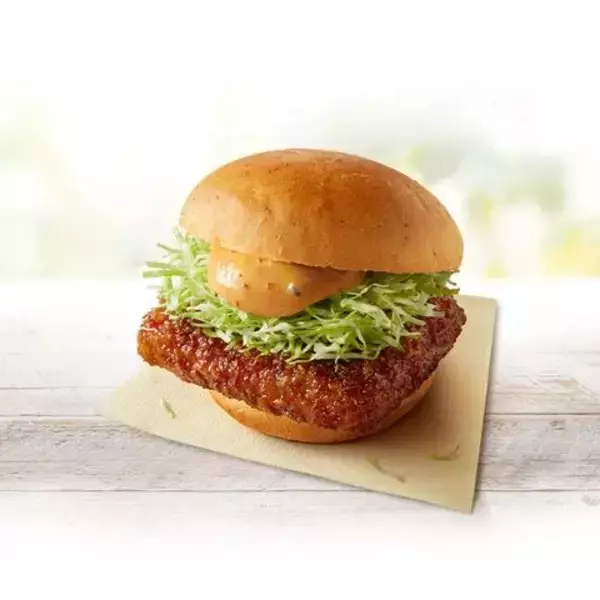 KFC、3月13日「和風チキンカツバーガー本格ゆず七味」発売、ゆず果汁と七味唐辛子の「ゆず七味マヨ」使用、ゆずの風味と七味唐辛子の刺激を定番の「和風チキンカツバーガー」にプラス/日本ケンタッキー･フライド･チキン