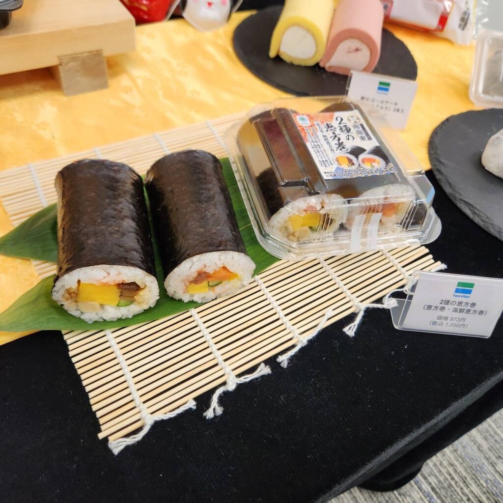ファミリーマート　恵方巻7種類・スイーツ4種類展開、高価格帯は「銀座おのでら」と「焼肉トラジ」監修、定番品は価格据え置き