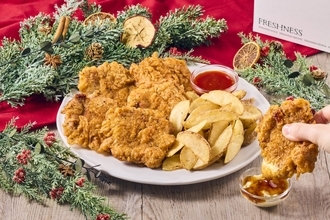 予約なしで当日購入できる「スペシャルチキンボックス」/2025年は小･中･大サイズにチキン南蛮･ヤンニョムの2種ソース付き【フレッシュネスバーガー】