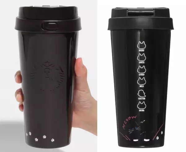 「スタバ「ハロウィン」グッズ2025全16品、黒猫やおばけモチーフのタンブラー･マグカップを発売」の画像