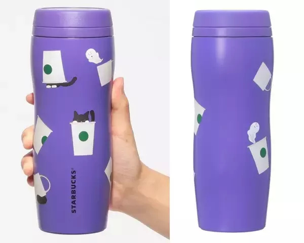 「スタバ「ハロウィン」グッズ2025全16品、黒猫やおばけモチーフのタンブラー･マグカップを発売」の画像