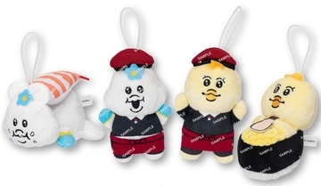 スシロー×「おぱんちゅうさぎ」「んぽちゃむ」コラボ開始、限定グッズ付きのメニューを発売