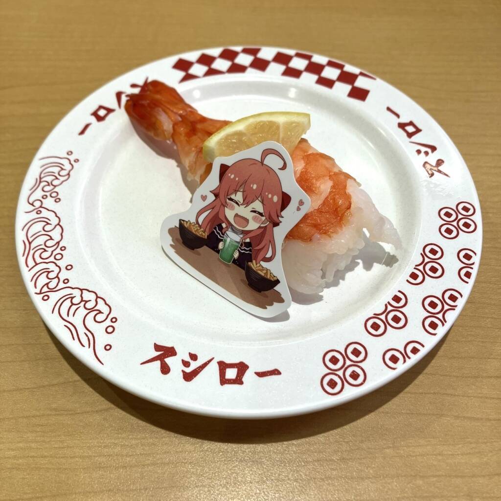 『さくらみこ』×スシロー初コラボ、“にゃっはろ～スシろ～!”をテーマに限定グッズ付きメニューが登場