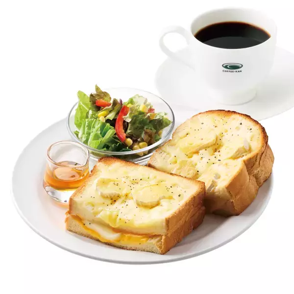 5種チーズ×はちみつのサンドイッチ発売、スタッフ発案レシピを商品化/トラディショナル･ホットケーキの冬季限定メニューは苺×チョコ【珈琲館･珈琲館 蔵】