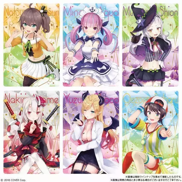 「バンダイ「ホロライブ ウエハース」8月22日から再販売、宝鐘マリン・兎田ぺこら・白上フブキなど30人、グループカードは豪華な箔押し仕様」の画像